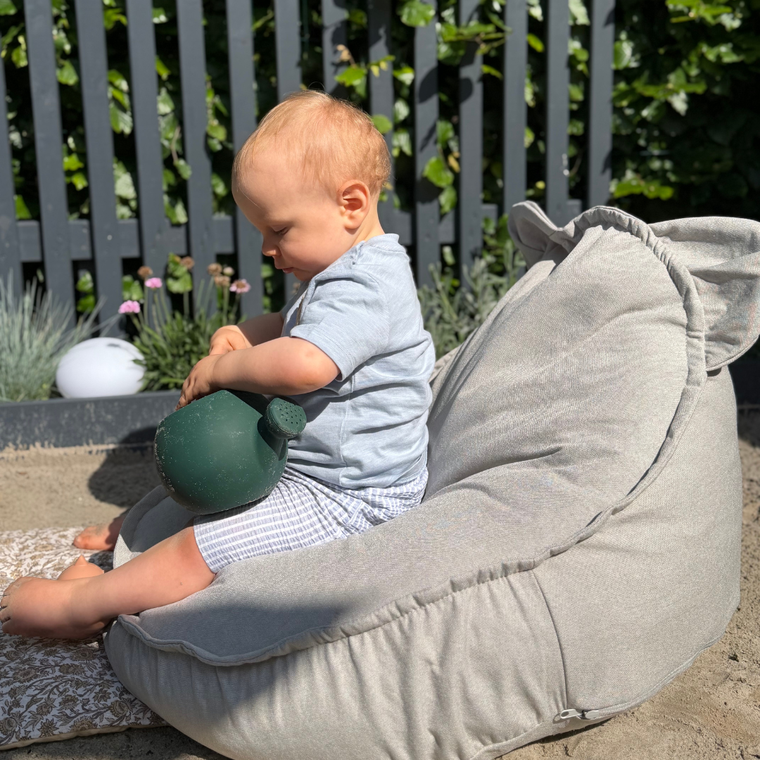Outzy Sako Bag Teddy Cloudberry Sky Blue - Bean Bag for Kids 