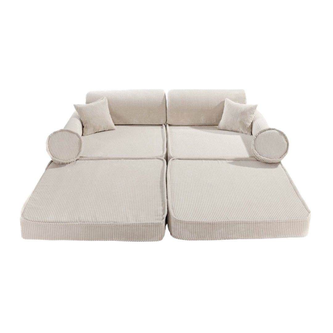 MeowBaby Spielsofa Ästhetik Cord - ecru/beige