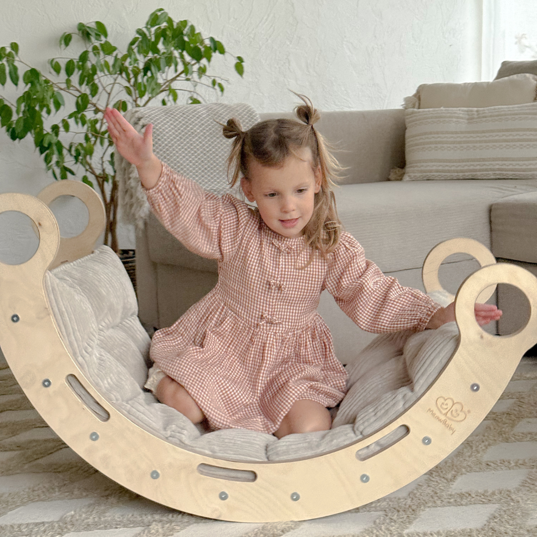 MeowBaby Dream Rocker Balance Seesaw/Swing M - natural