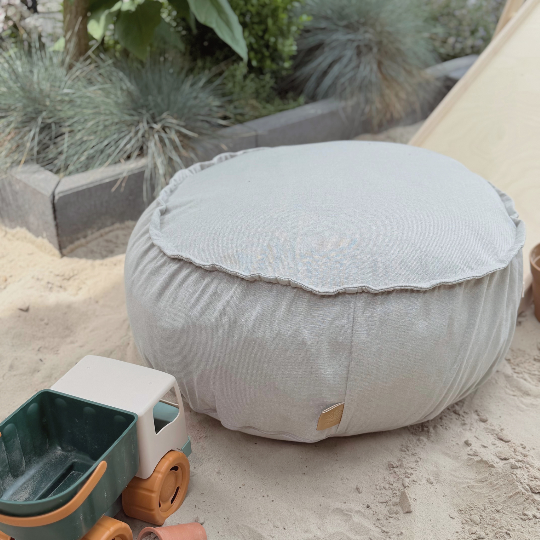 MeowBaby Outzy Sitzpouf für Kinder rund - Outdoor Living Edition