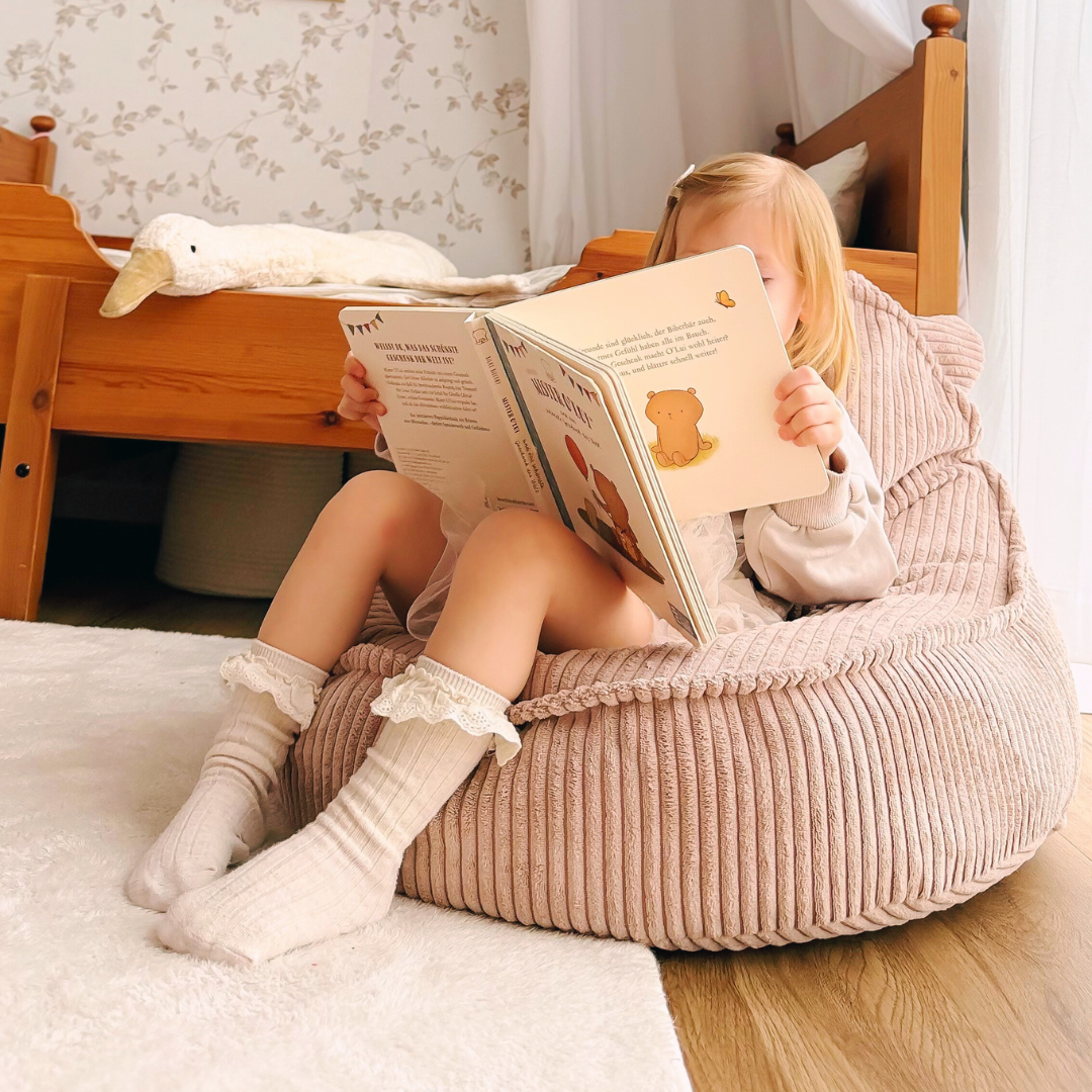 MeowBaby Sitzsack Ästhetik Cord Bär