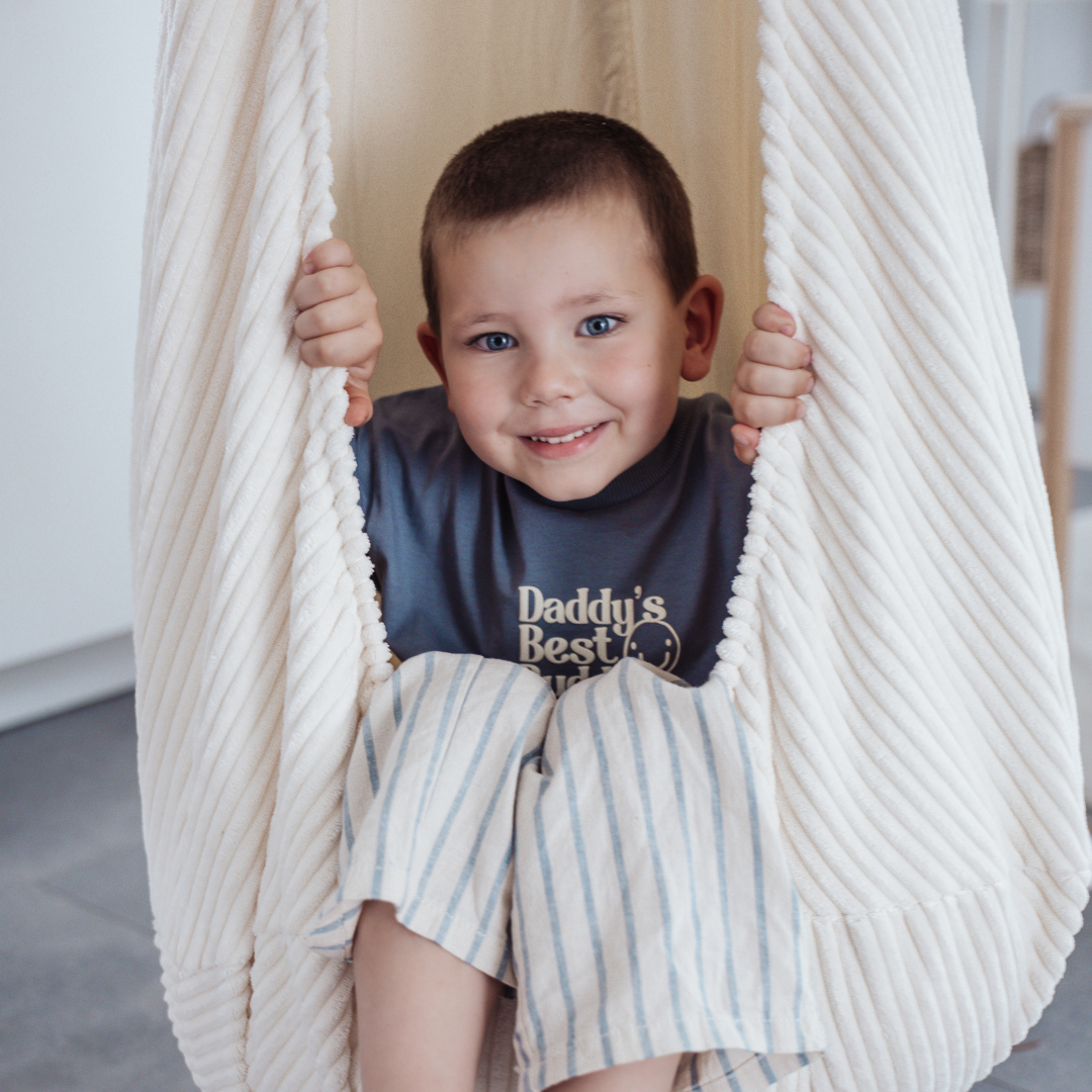 MeowBaby Hängesessel Cocoon Ästhetik Cord - Classic Cord Edition