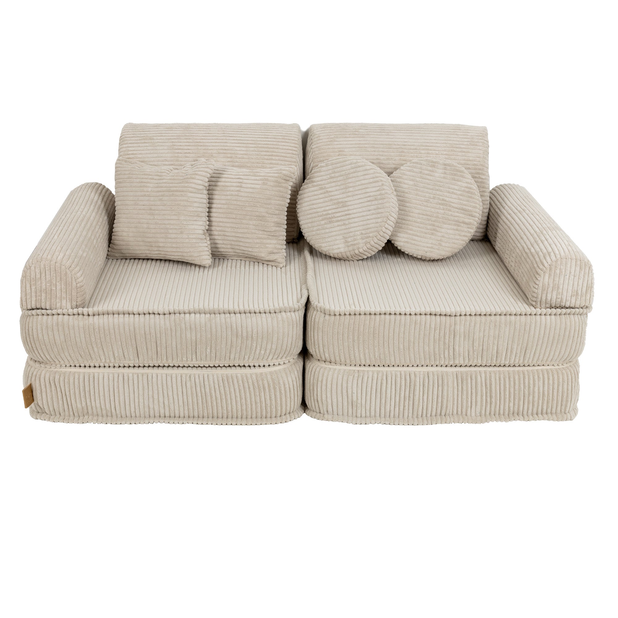 MeowBaby Spielsofa Mini Plus Ästhetik Cord - ecru/beige