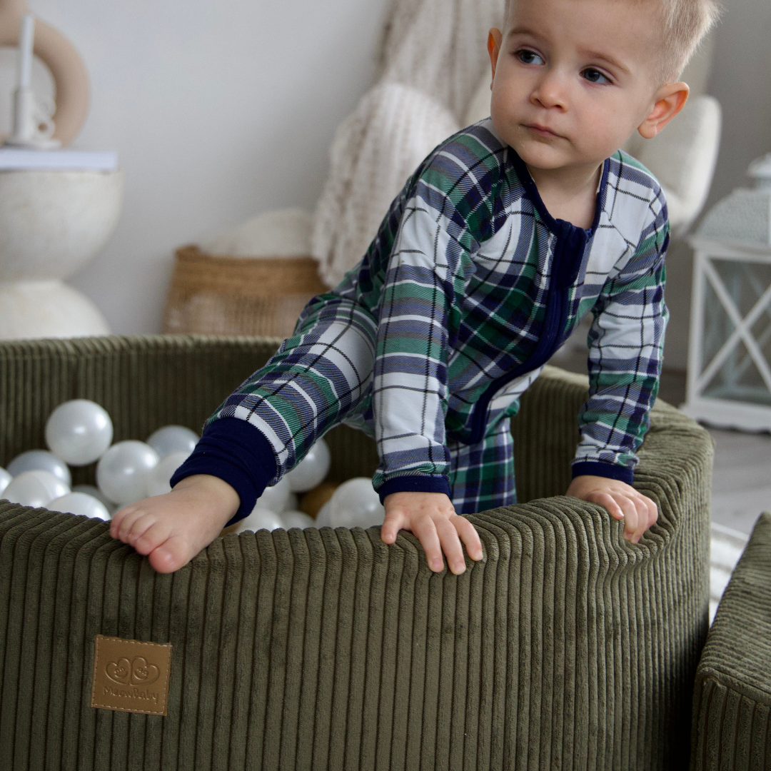 MeowBaby Ball Pit Aesthetic Cord ecru 90x30 cm, 200 balls - custom color selection