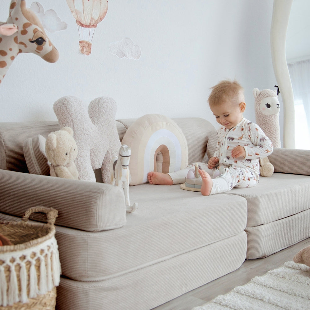 MeowBaby Play Sofa Cord Premium - beige