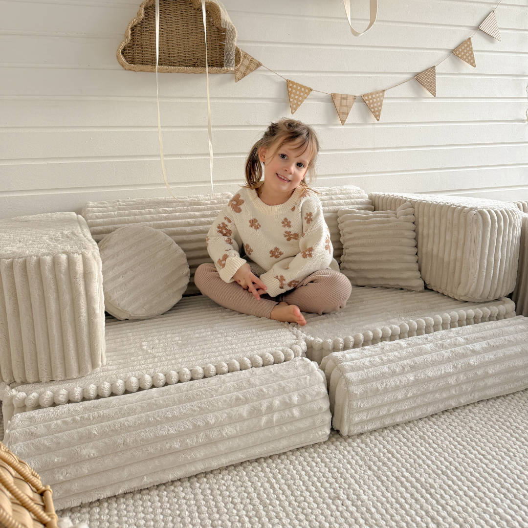 MeowBaby Spielsofa Mini Max Churros - Plüschcord Edition