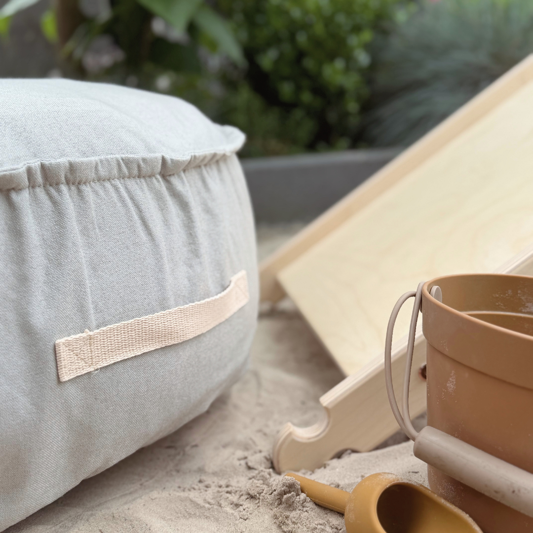 MeowBaby Outzy Sitzpouf für Kinder rund - Outdoor Living Edition