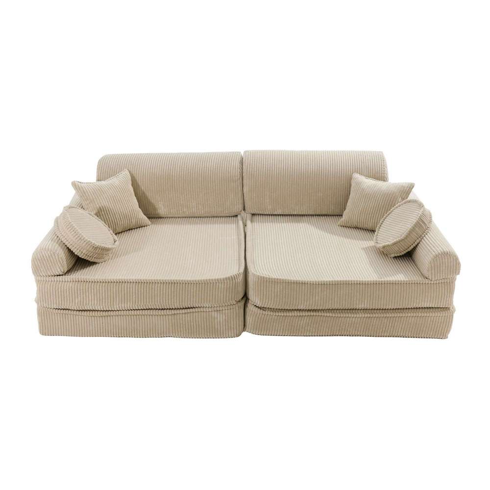 MeowBaby Spielsofa Ästhetik Cord - ecru/beige