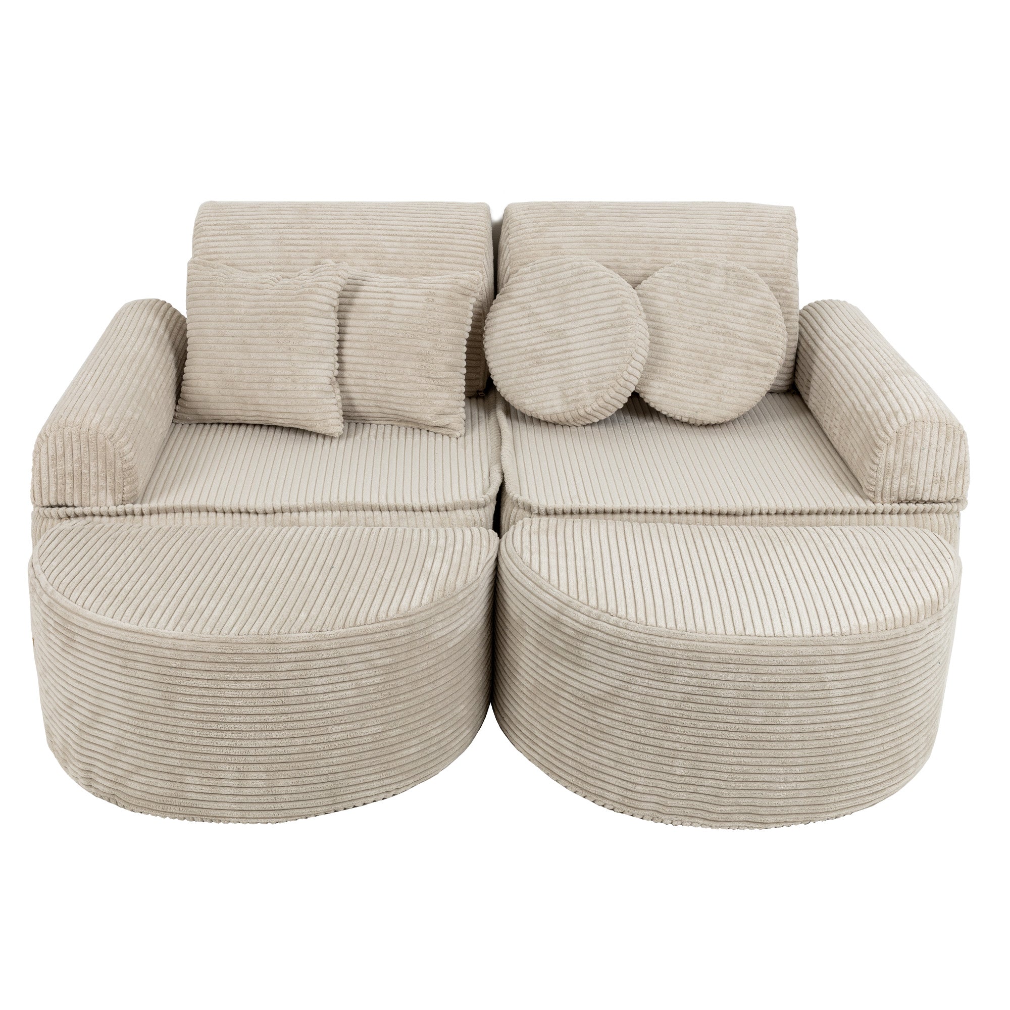 MeowBaby Spielsofa Mini Max Ästhetik Cord - ecru/beige