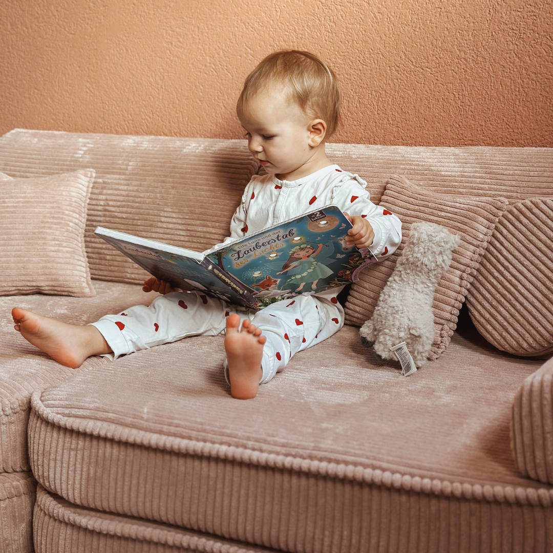MeowBaby Play Sofa Aesthetic Cord - ecru/beige