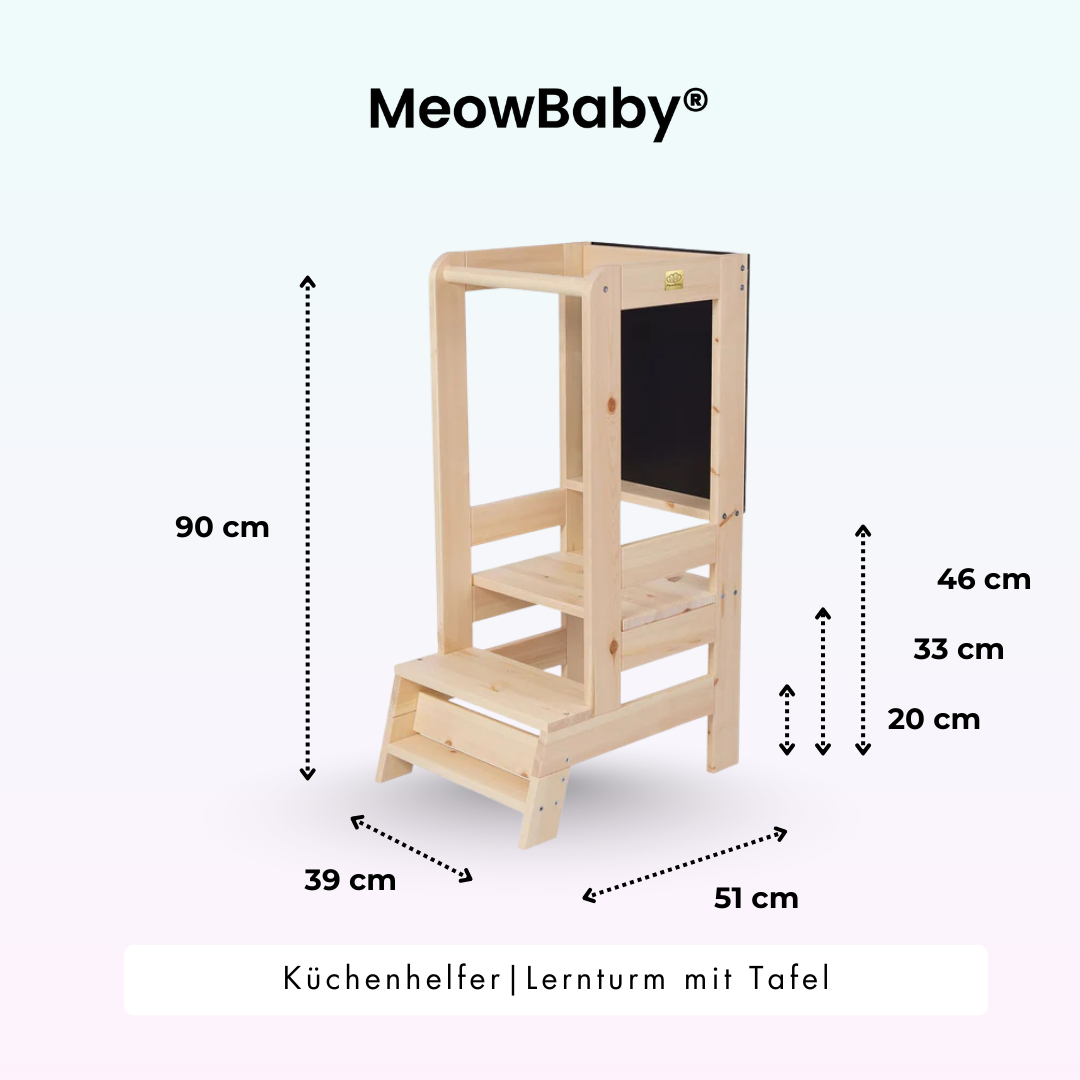 MeowBaby Lernturm/Küchenhelfer mit Tafel