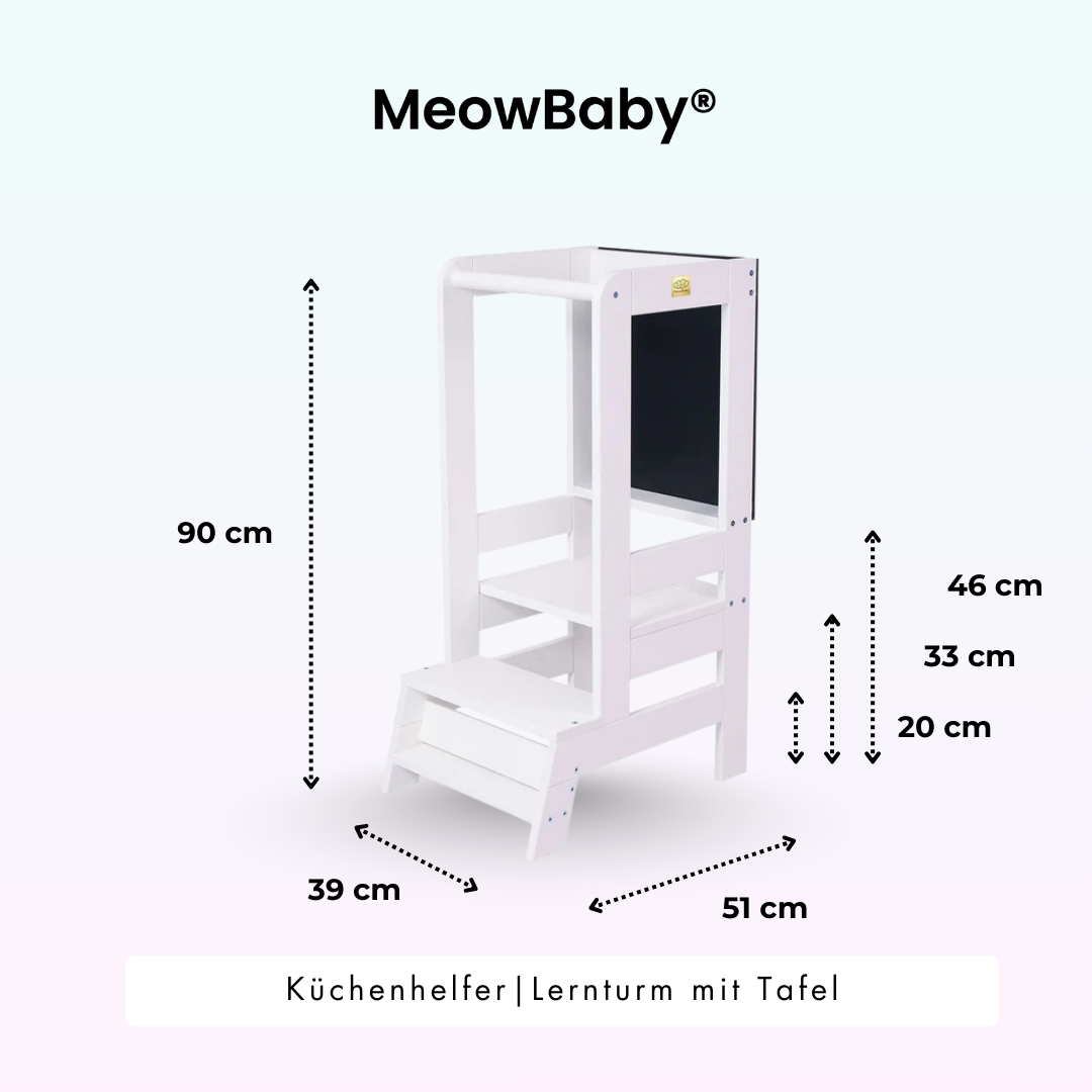 MeowBaby Lernturm/Küchenhelfer mit Tafel
