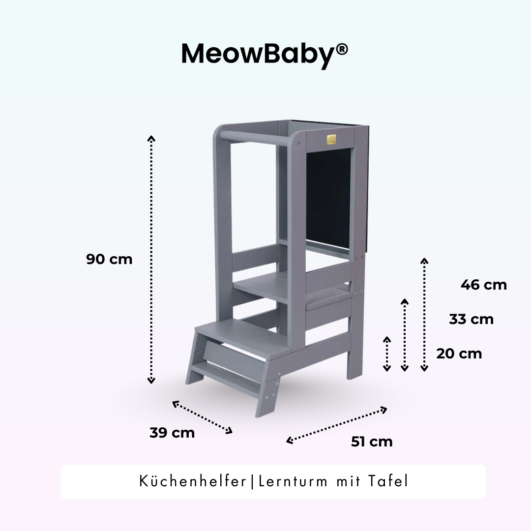MeowBaby Lernturm/Küchenhelfer mit Tafel