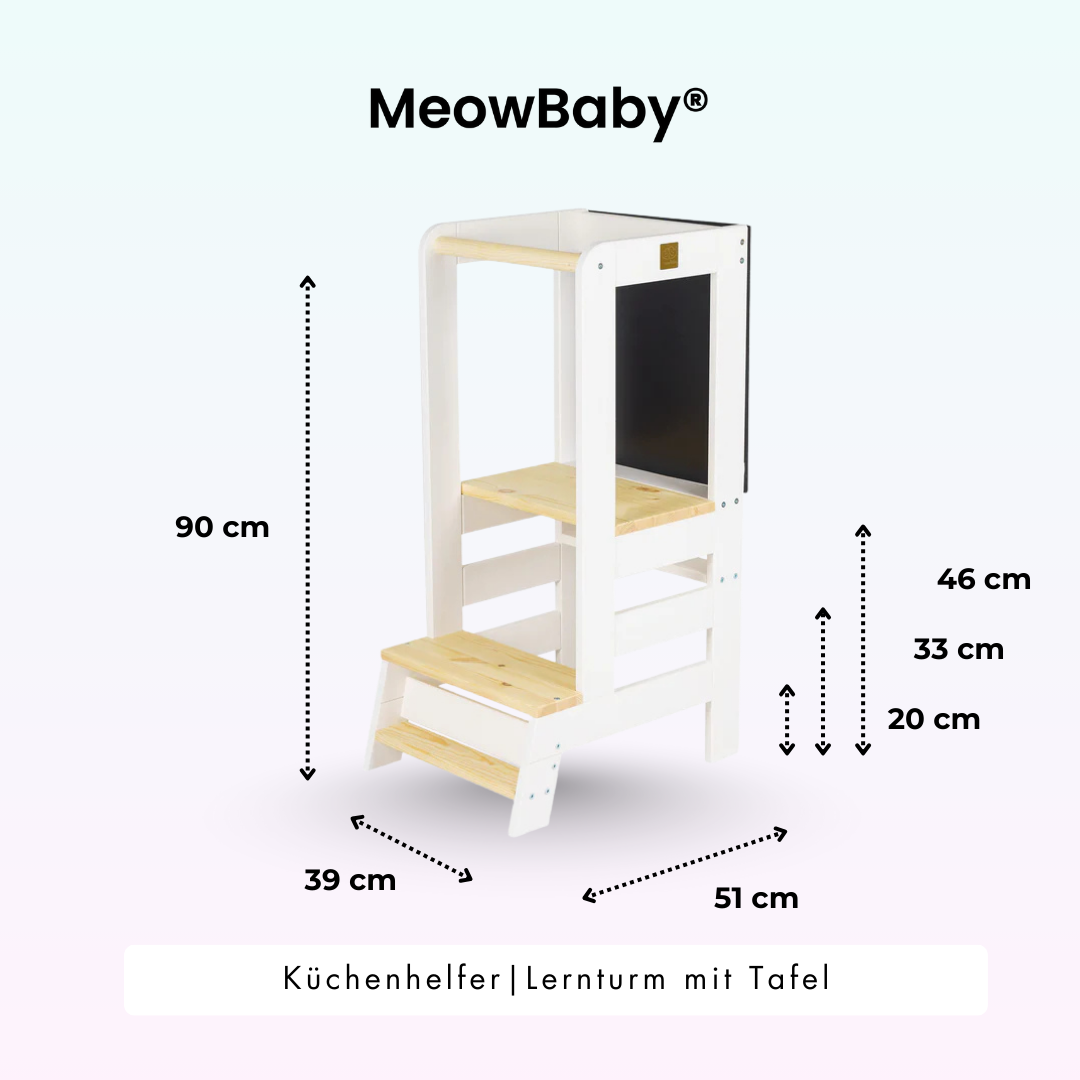 MeowBaby Lernturm/Küchenhelfer mit Tafel