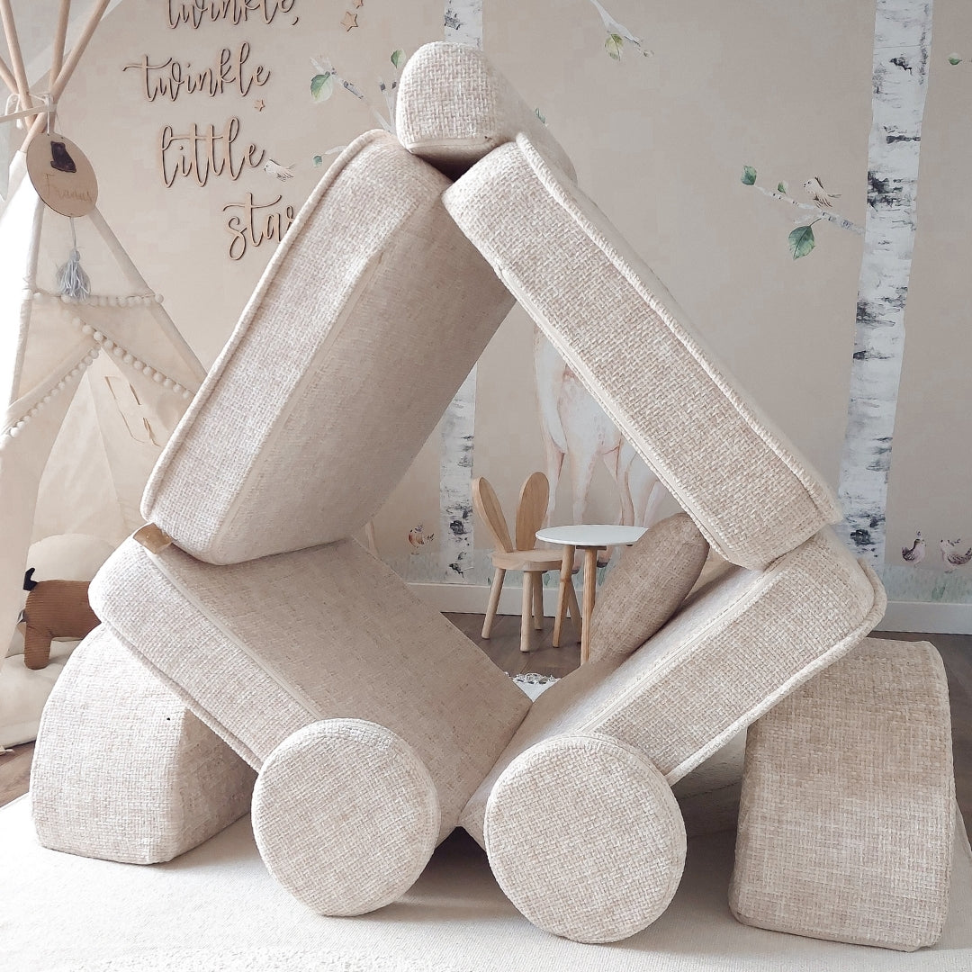 MeowBaby Play Sofa Mini Max Tangle - Marshmallow Beige