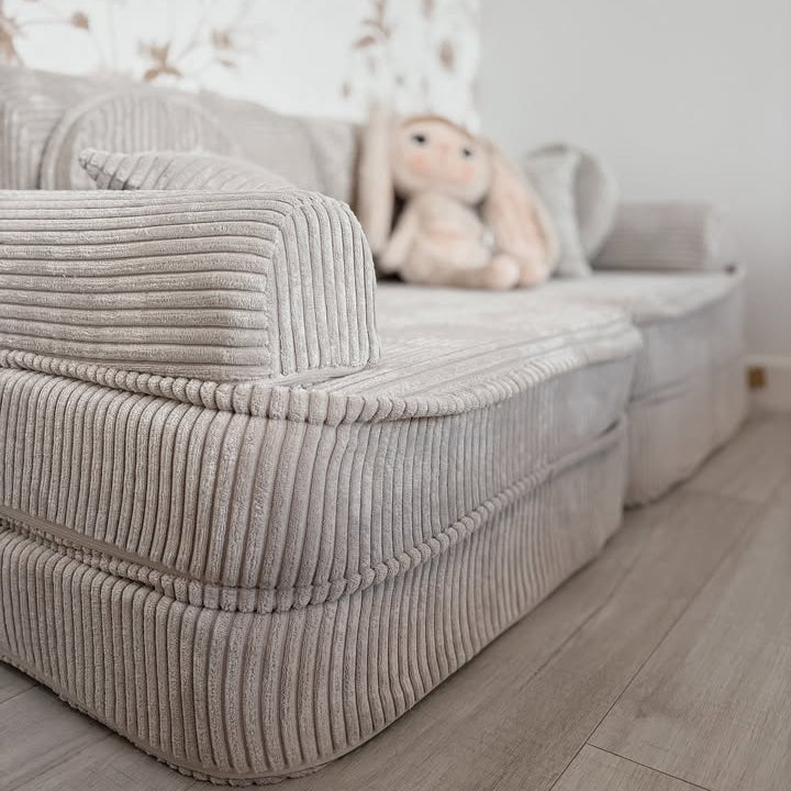 MeowBaby Spielsofa Mini Plus Ästhetik Cord - ecru/beige