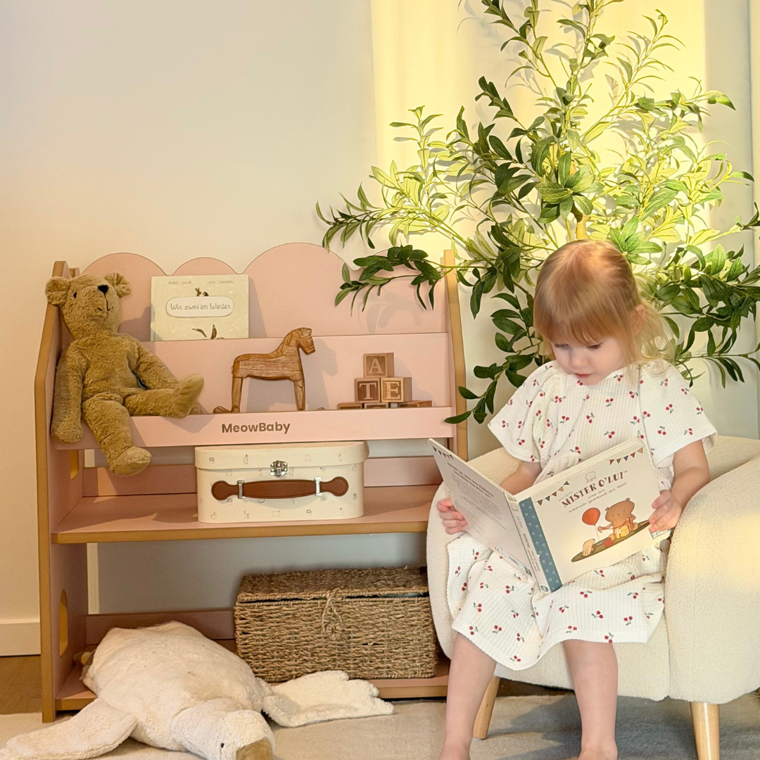 MeowBaby 2-in-1 Montessori-Bücherregal Cloudy