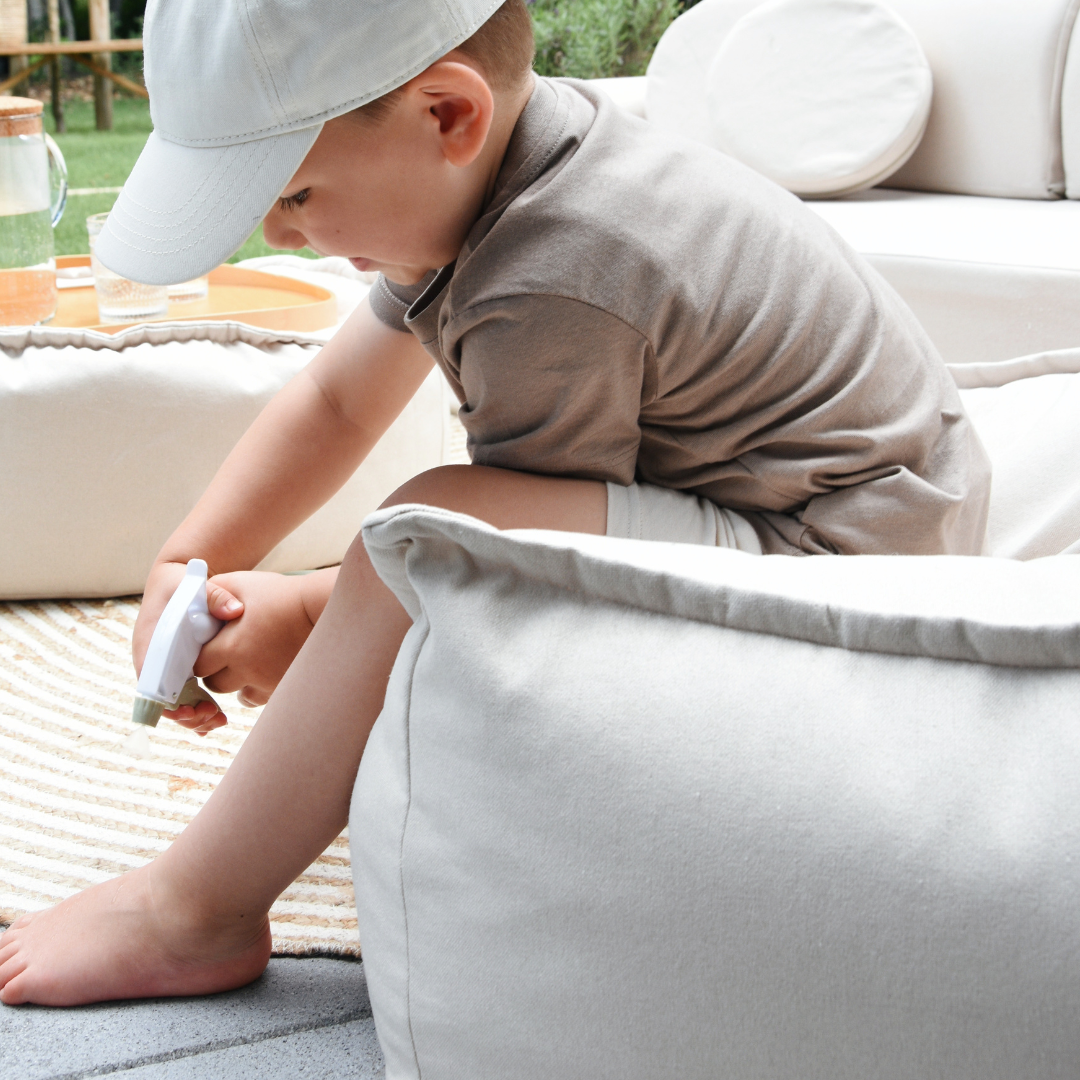 Outzy Sako Bag Oat Blush Beige - Bean Bag for Kids 