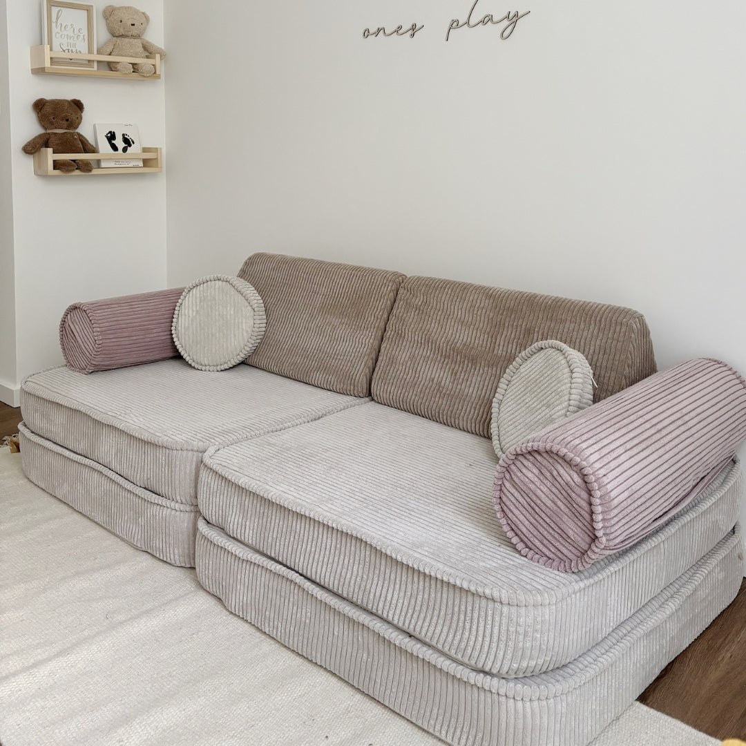 MeowBaby Spielsofa Ästhetik Cord - Latte Macchiato