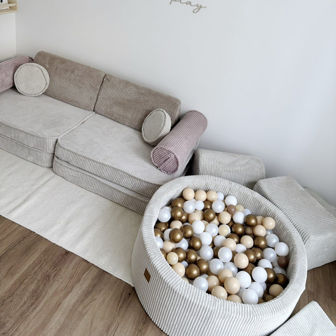 MeowBaby Spielsofa Ästhetik Cord - Latte Macchiato