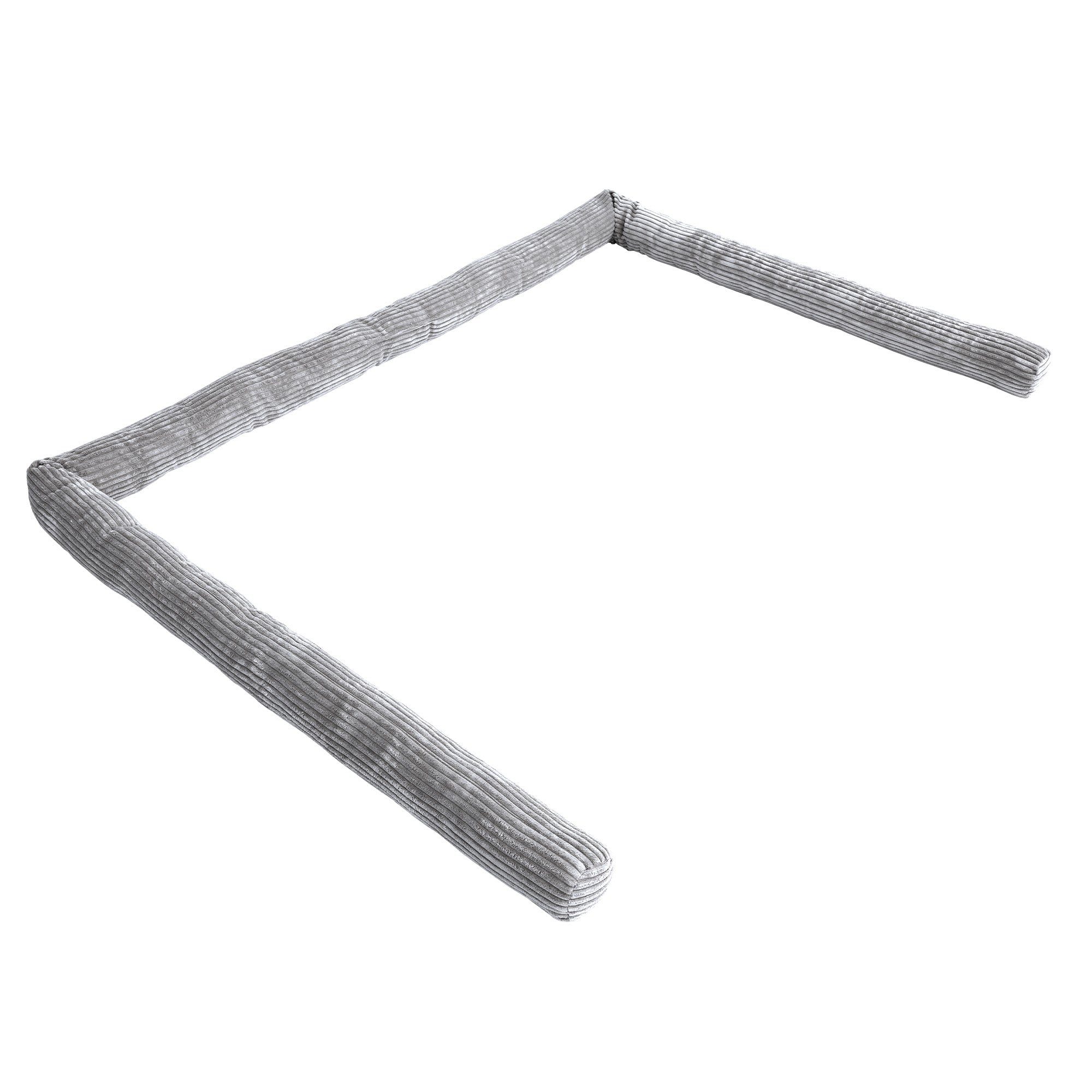 MeowBaby Bettschlange Cord, 1,5 m - Ästhetik grau