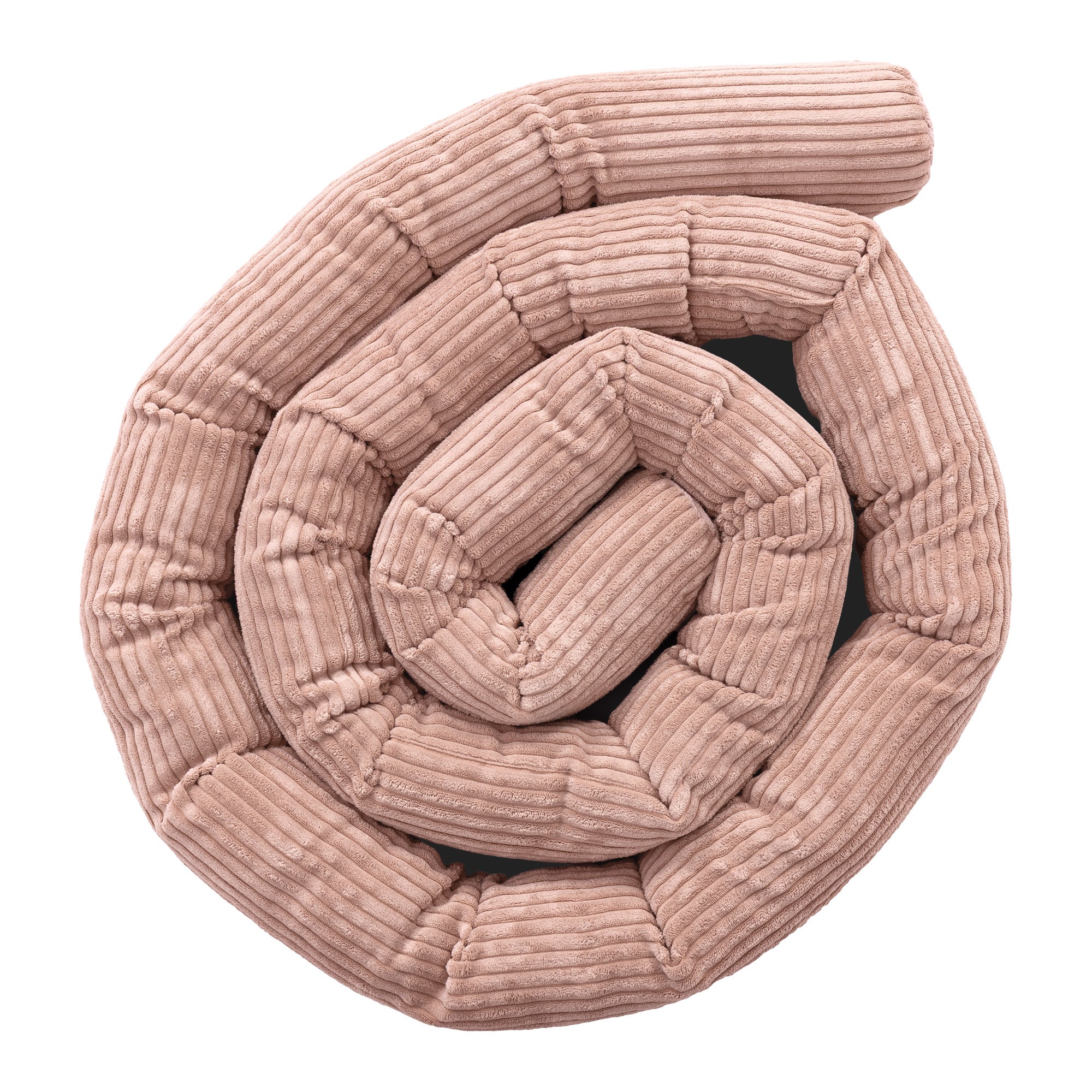 MeowBaby Bettschlange Cord, 1,5 m - Ästhetik powder pink