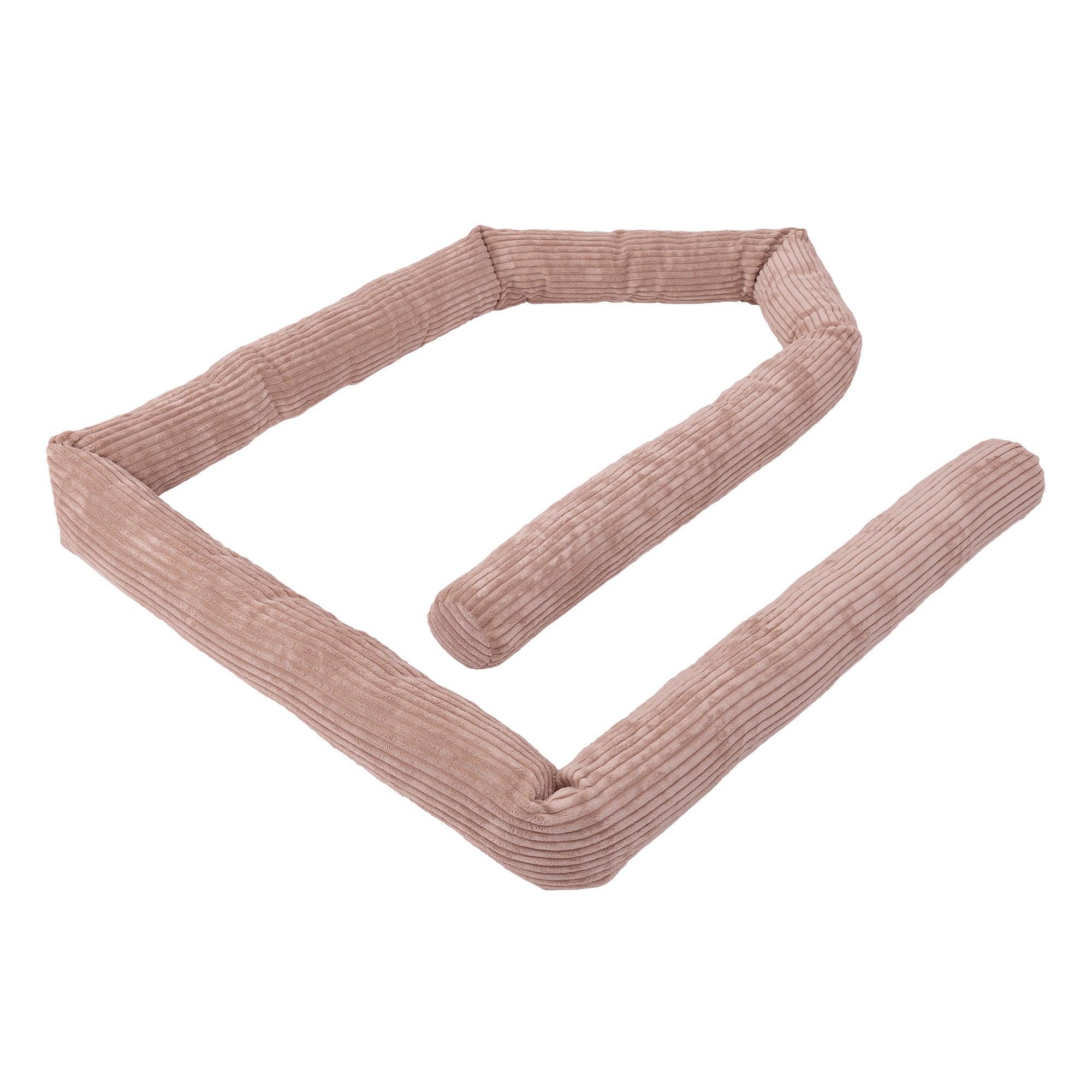 MeowBaby Bettschlange Cord, 3 m - Ästhetik powder pink