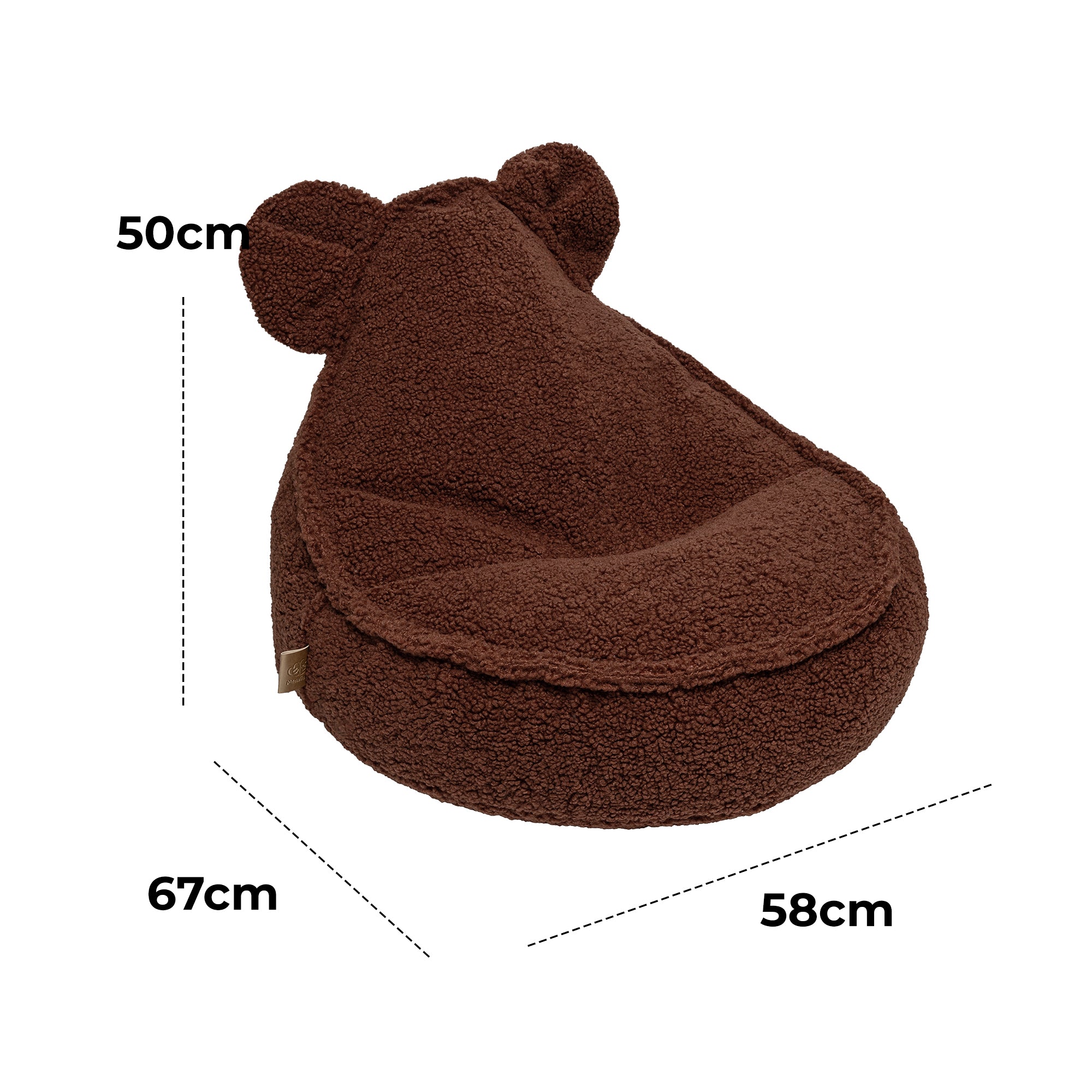 MeowBaby Sitzsack Bearly Bär- braun