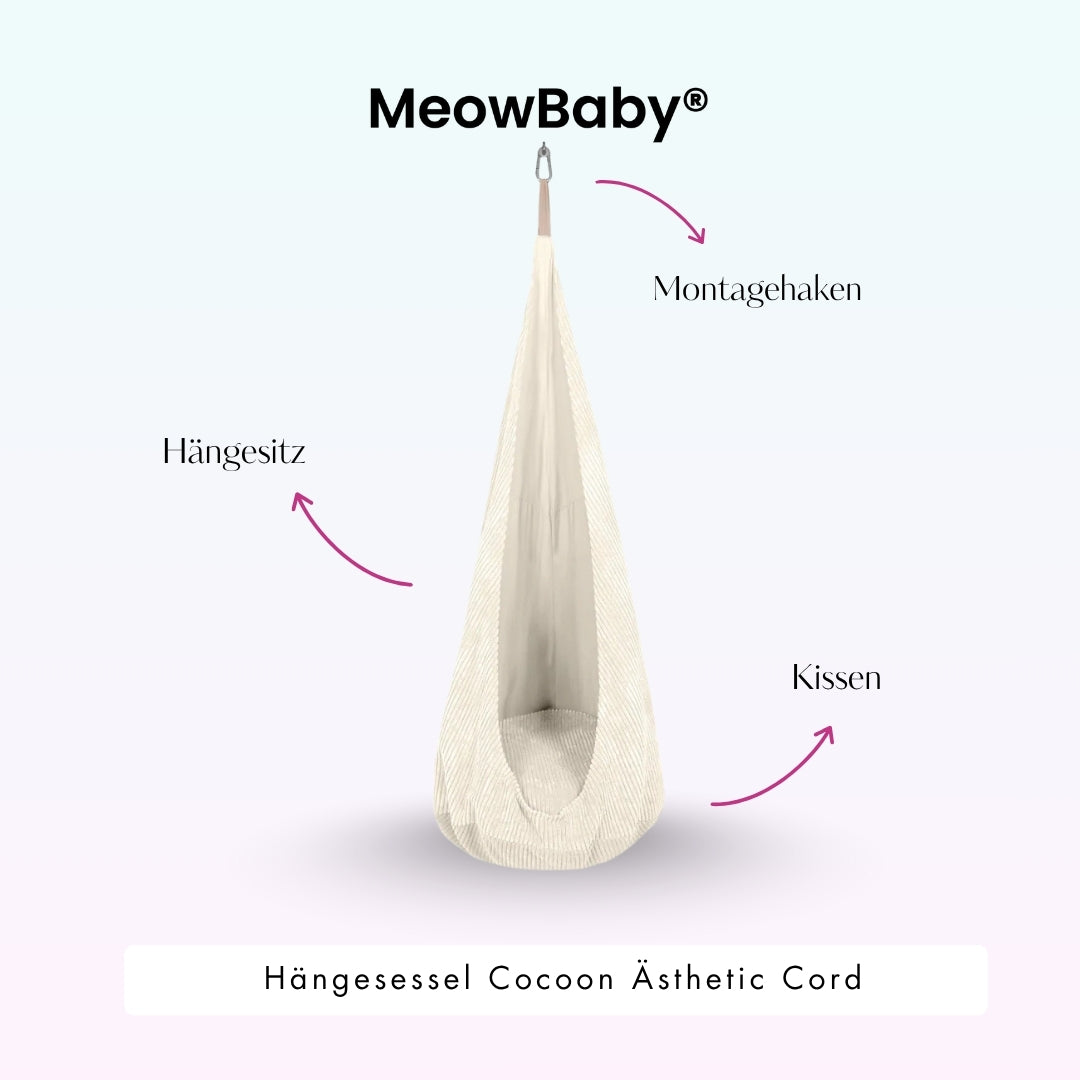 MeowBaby Hängesessel Cocoon Ästhetic Cord