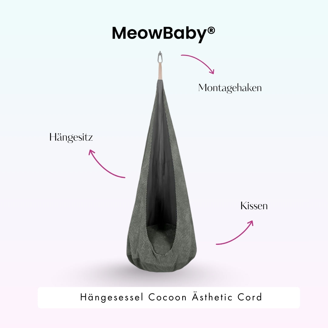 MeowBaby Hängesessel Cocoon Ästhetic Cord