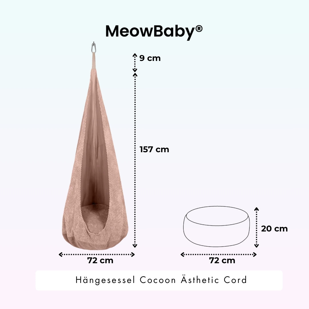 MeowBaby Hängesessel Cocoon Ästhetic Cord
