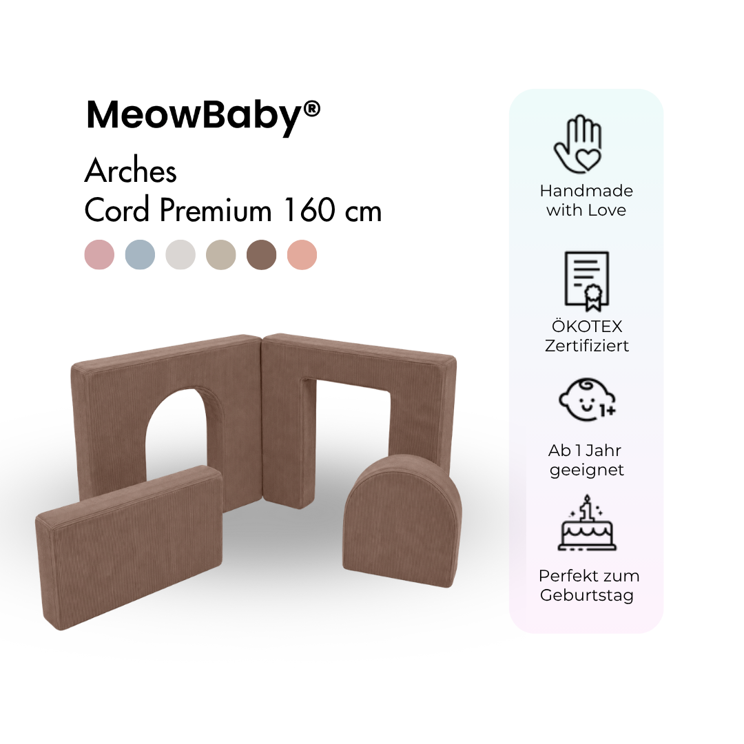 MeowBaby Arches Cord Premium 160 cm - Slim Cord Edition