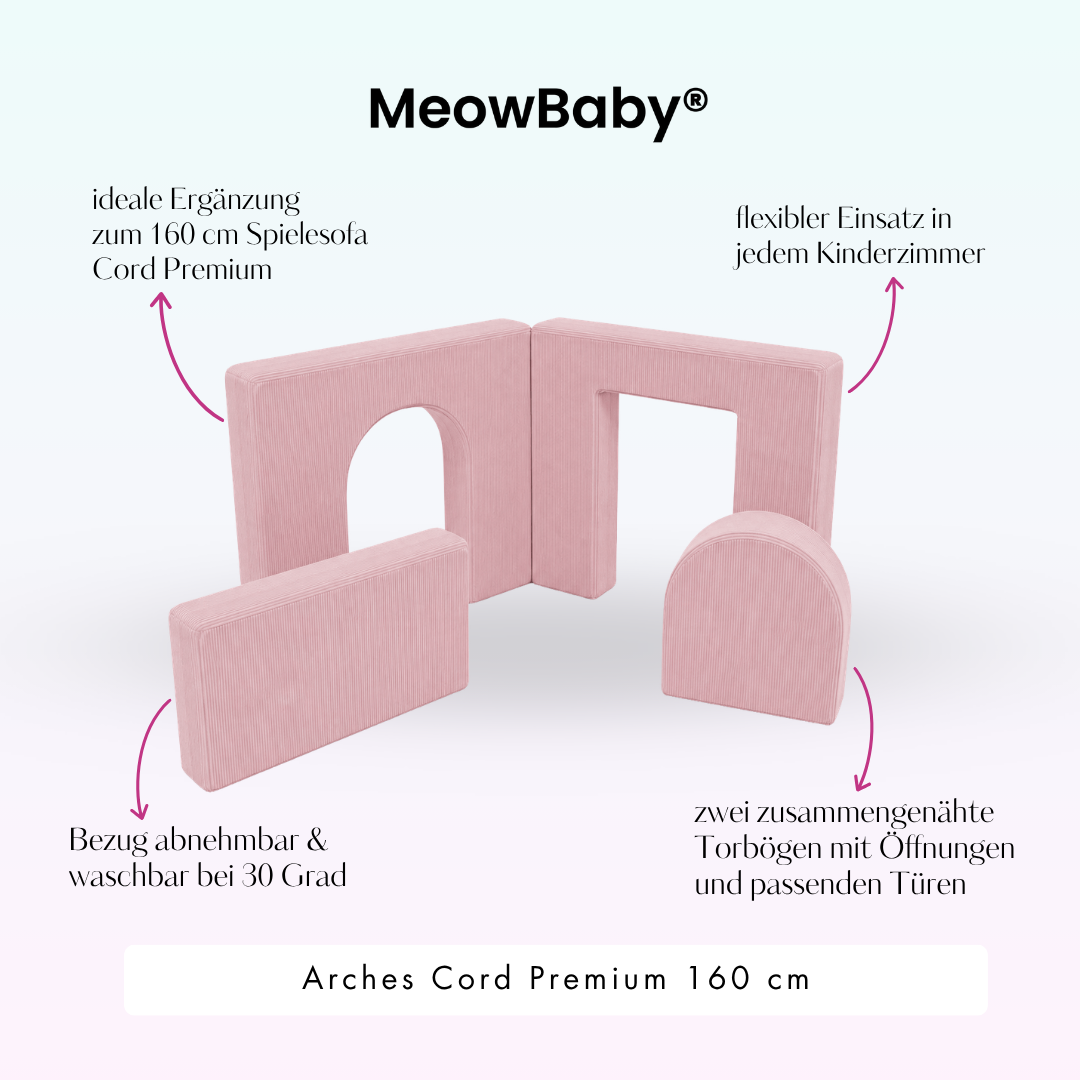 MeowBaby Arches Cord Premium 160 cm - Slim Cord Edition