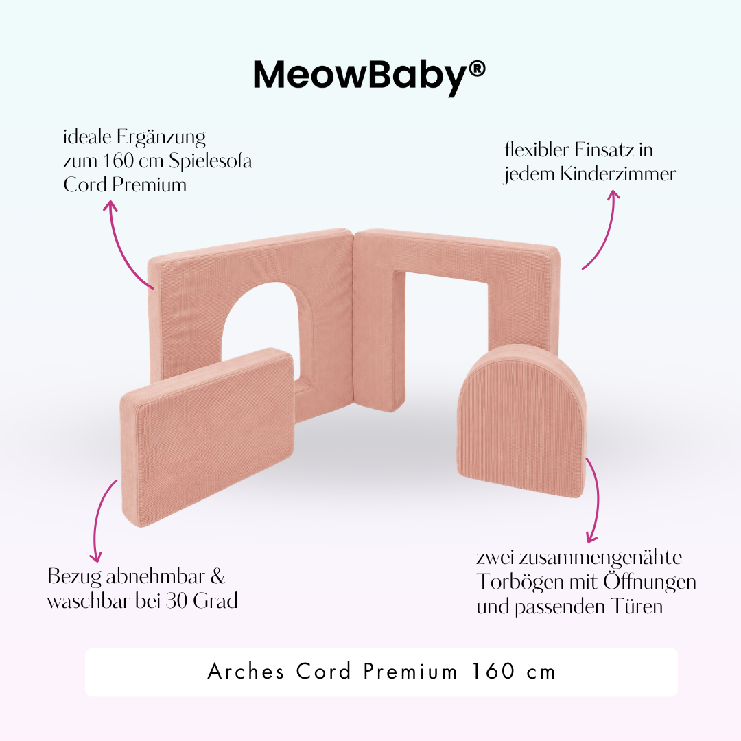 MeowBaby Arches Cord Premium 160 cm - Slim Cord Edition
