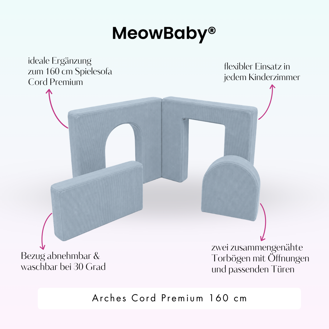 MeowBaby Arches Cord Premium 160 cm - Slim Cord Edition
