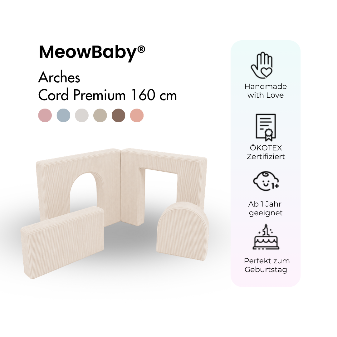 MeowBaby Arches Cord Premium 160 cm - Slim Cord Edition