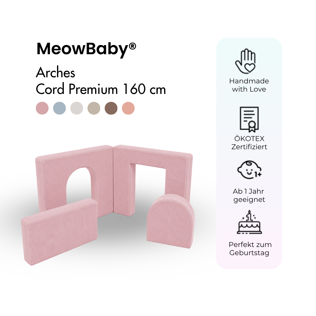 MeowBaby Arches Cord Premium 160 cm - Slim Cord Edition