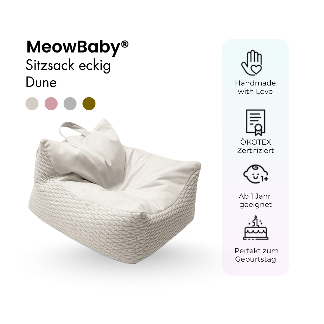 Meowbaby Sitzsack Dune eckig