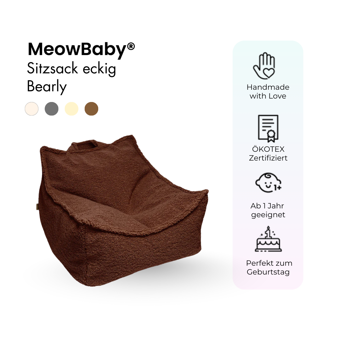 MeowBaby Sitzsack Bearly eckig