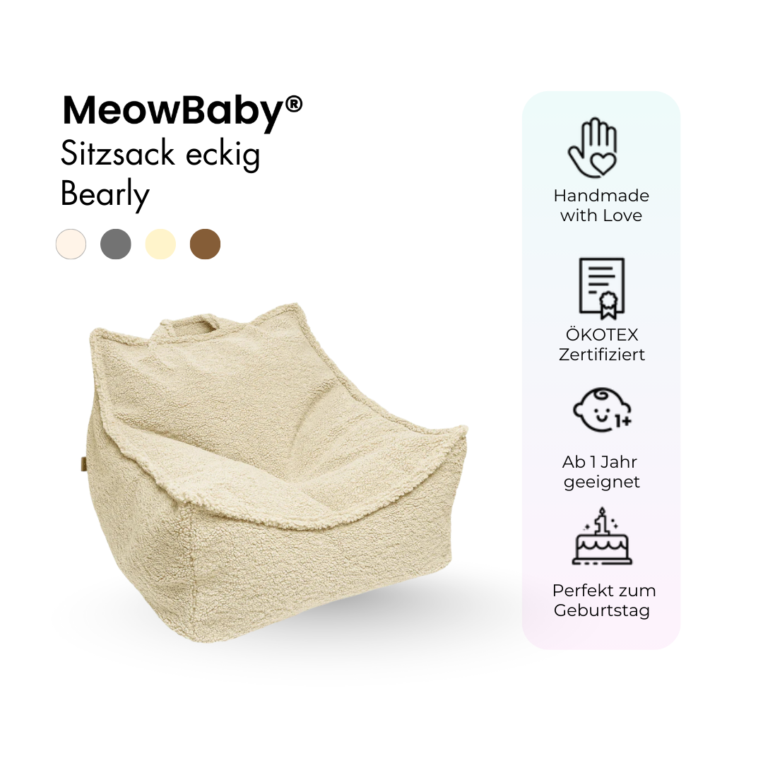 MeowBaby Sitzsack Bearly eckig