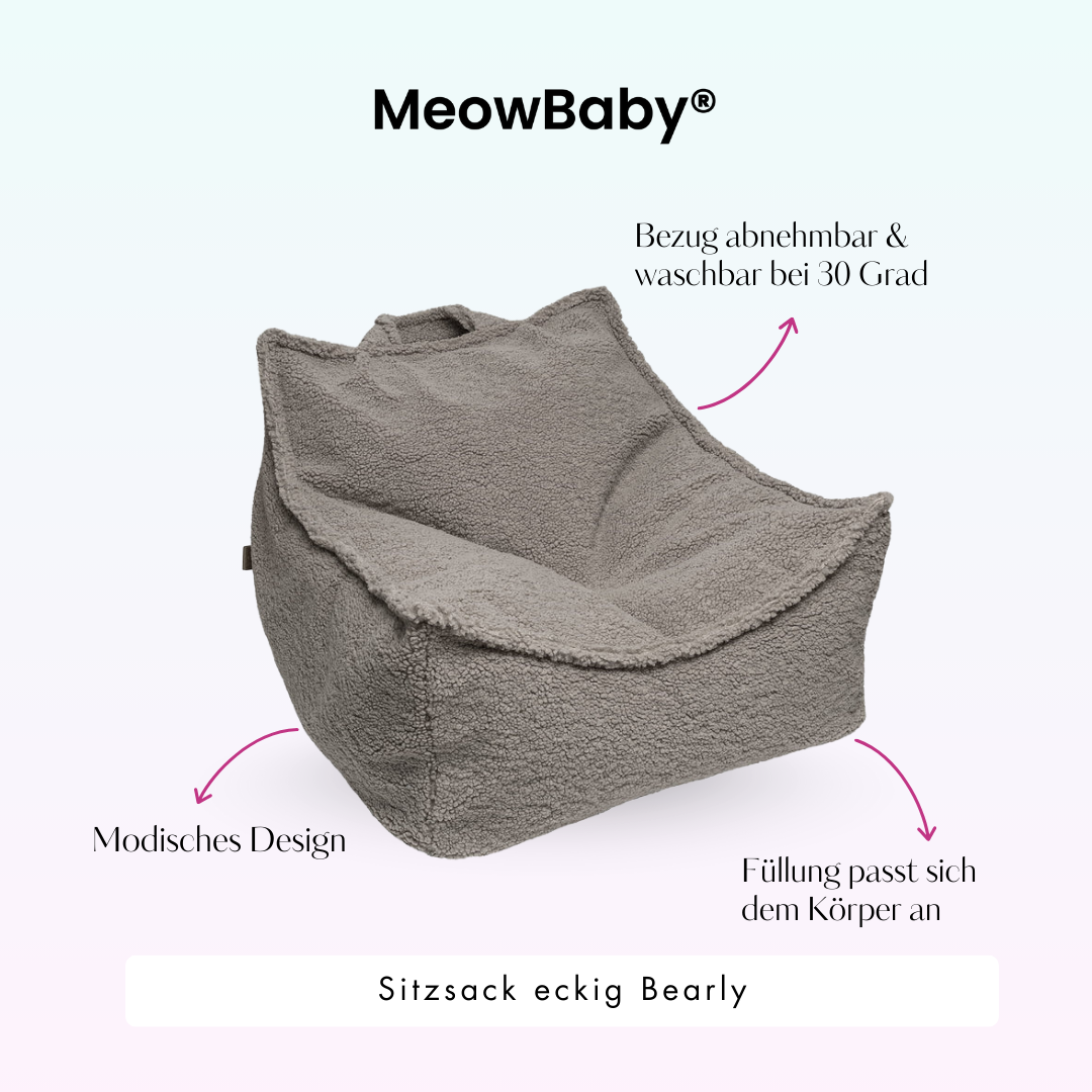 MeowBaby Sitzsack Bearly eckig