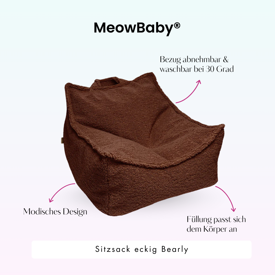 MeowBaby Sitzsack Bearly eckig