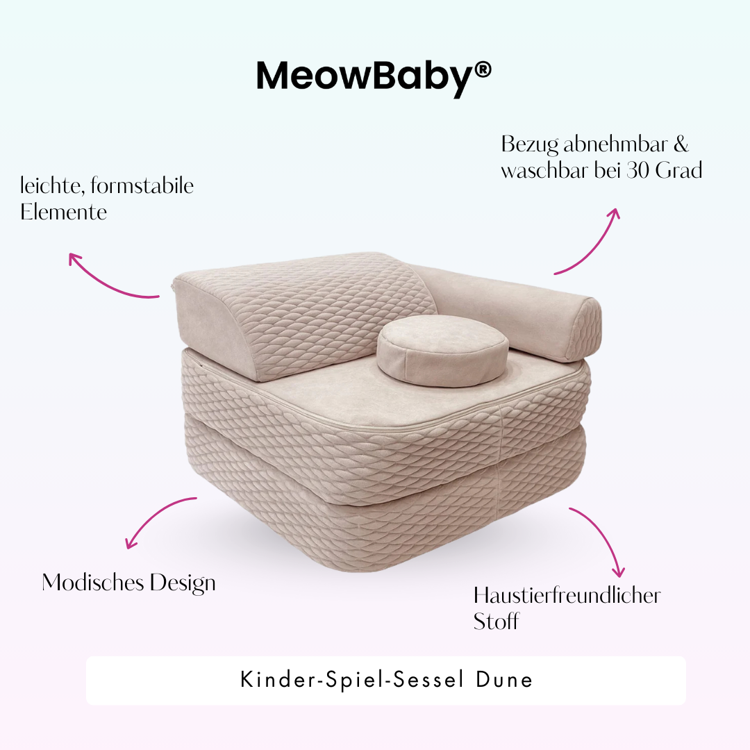 Meowbaby Kinder-Spiel-Sessel Dune
