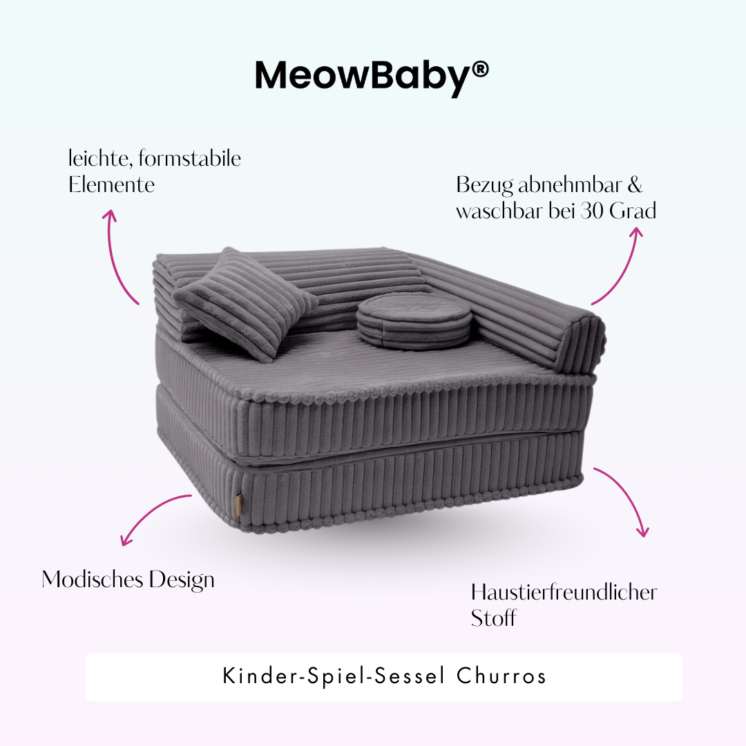 Meowbaby Kinder-Spiel-Sessel Churros