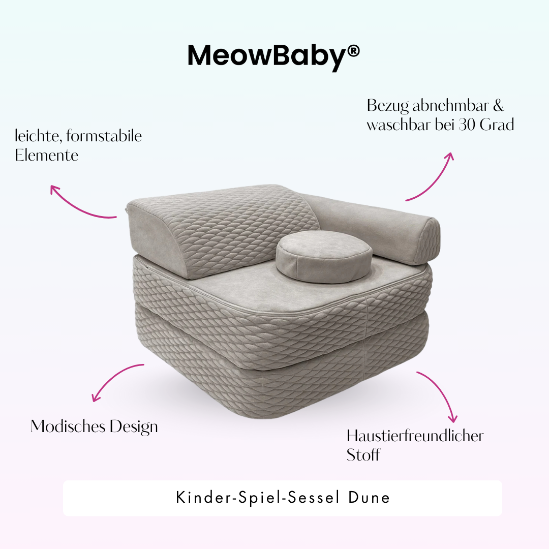 Meowbaby Kinder-Spiel-Sessel Dune