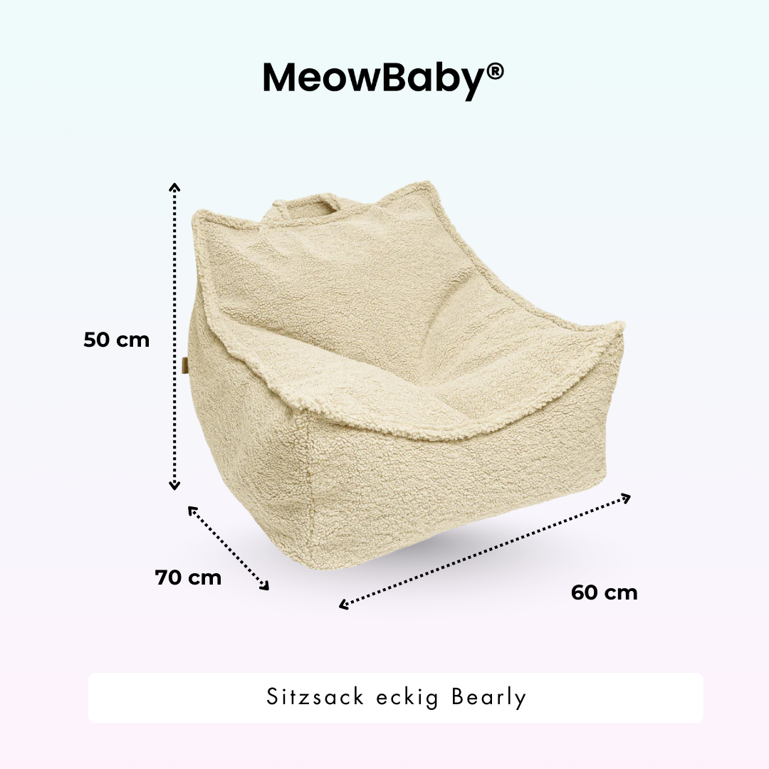MeowBaby Sitzsack Bearly eckig