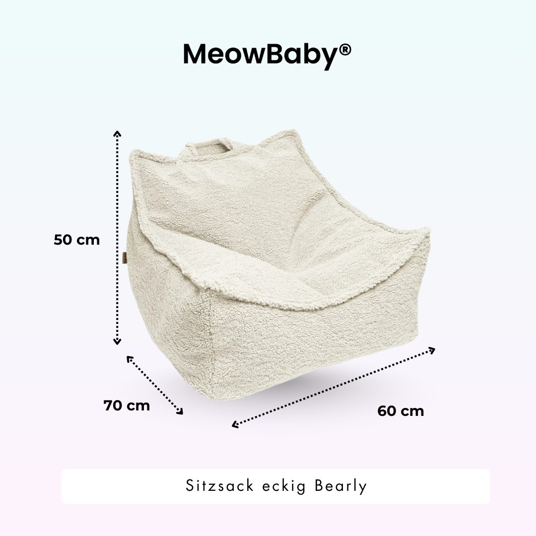 MeowBaby Sitzsack Bearly eckig