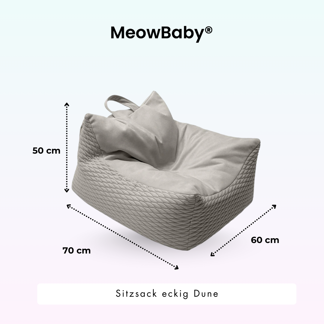 Meowbaby Sitzsack Dune eckig