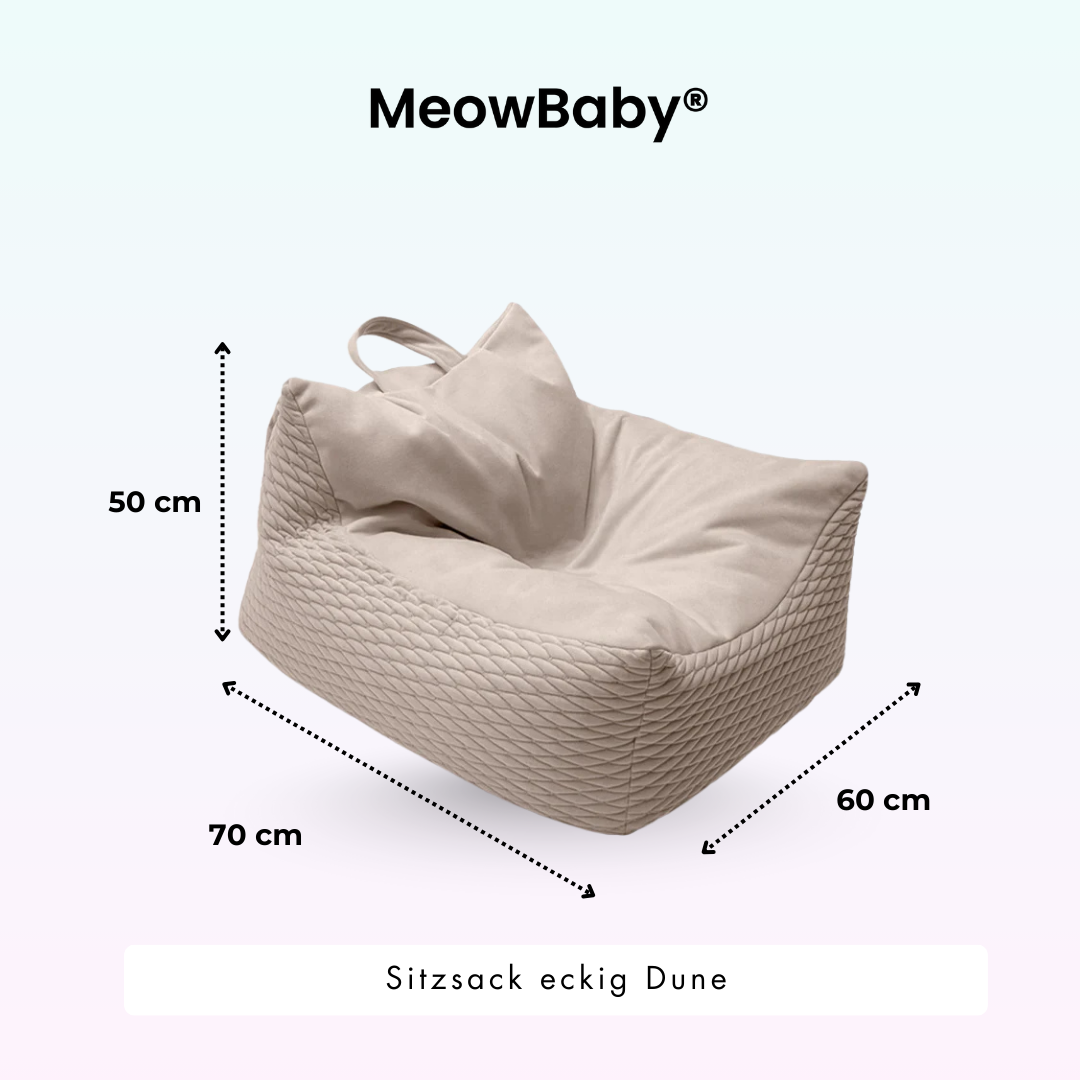 Meowbaby Sitzsack Dune eckig