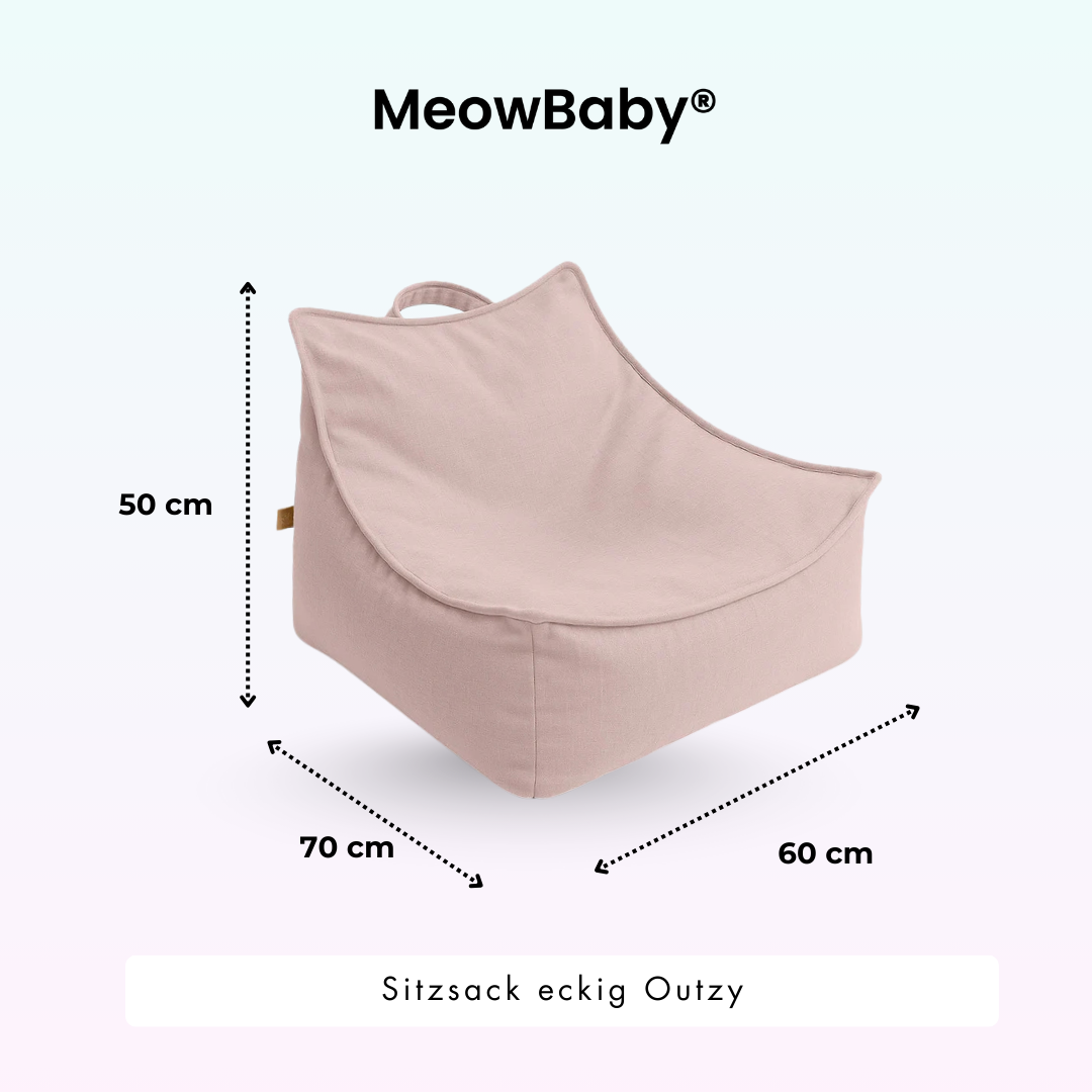 MeowBaby Outdoor Kinder-Sitzsack Outzy eckig